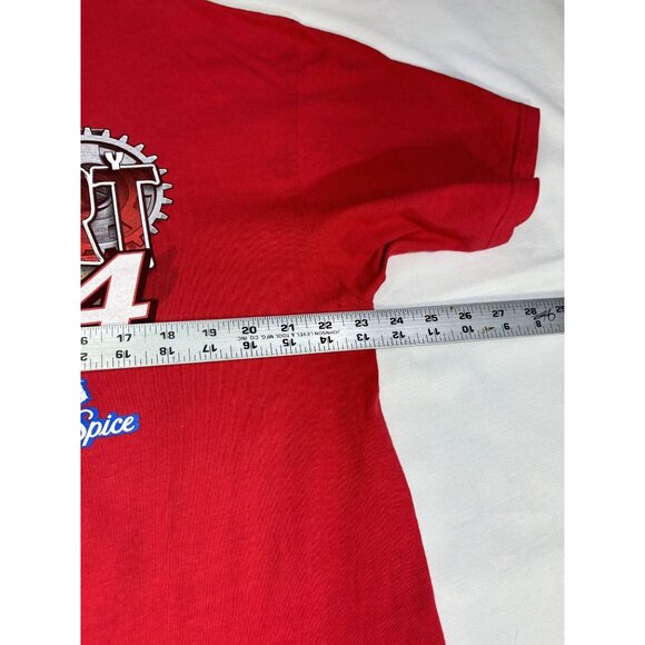 Tony Stewart 14 NASCAR T-Shirt XL Red Chase Authentics Racing Tee 2010 - Picture 7 of 9